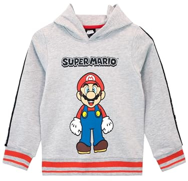 Super Mario Hoodie | Luigi Pullover Jungen | Kapuzenpullover Für Jungen | Offizielles Mario Merchandise