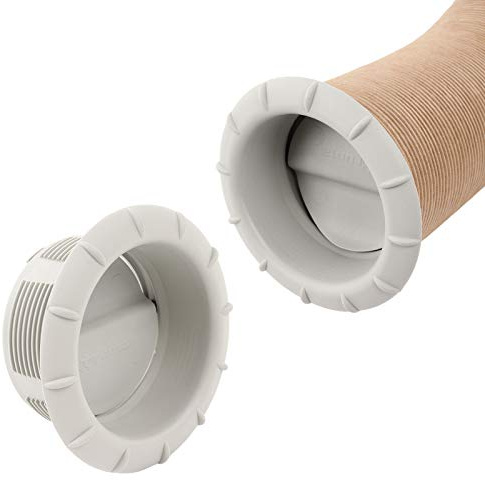 Truma Endstück Warmluftaustritt 65mm Warmluftrohre verschließbar (1x Grau)