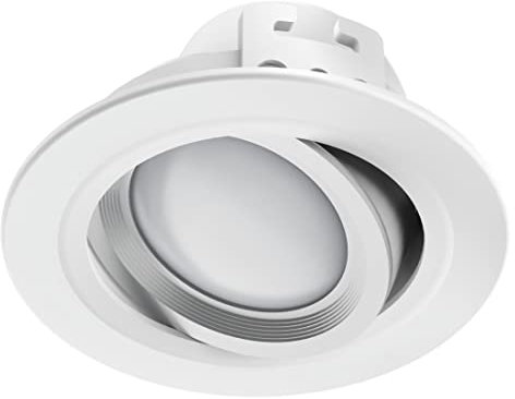 Hama Foco LED empotrable WiFi de 5 W, (LED empotrable funciona sin hub/gateway, foco empotrable redondo LED, orientable, control de voz/aplicación, lámpara WiFi para diferentes atmósferas) color