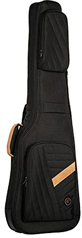 Ortega Guitars Deluxe E-Bass-Tasche - Baumwolle Schwarz, OGBEB-DLX-BK | für Akustik-Bass, Höhe 122cm Breite 37,5cm, mit Schultergurten