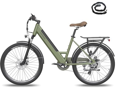 Fafrees E Bike 26 Zoll 15Ah Akku, F26 Pro Elektrofahrrad 250W, e-Bike Dame Herren 25km/h, E-Fahrrad 7S