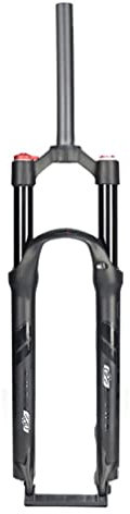 QHIYRZE MTB-Gabel 26/27,5/29 Mountainbike-Federgabel Federweg 110 Mm Luftgabel Manuelle Sperre 1-1/8'' Gerade Fahrradgabel Scheibenbremse QR 9 Mm(Black 26'')