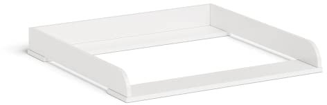 Bellabino Oti Wickelaufsatz – Wickeltischaufsatz für Malm, Hemnes, Nordli Kommoden – hochwertiger Aufsatz für Wickeltisch in weiß – 10 x 74 x 80 cm