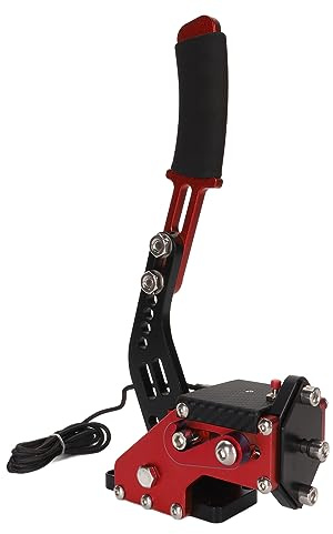 G29 G27 G25 G920 T500 USB PC Handbrake with High Accuracy, Plug and Play Racing Game Handbrake for Assttto Corsa, IRacing Setup for PS5 PC10 64Bit (Red)