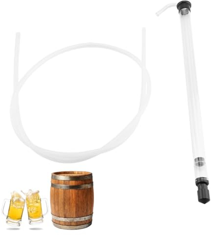 Leopacat Auto Siphon,Siphon Racking Cane Handhold Liquid Transfer Pump | Tubing Wine Making Supplies Siphoning Kit with Tubing Plastic Transparent Home Beer Wine Bucket Carboy Bottle Brewing