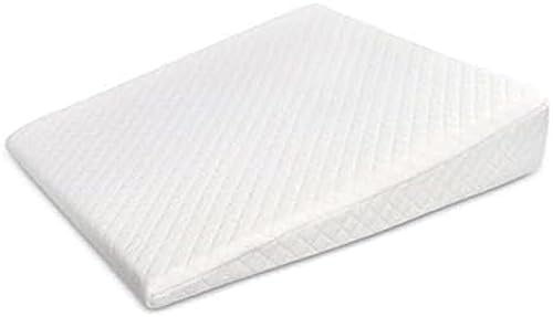 Keilkissen, Keilkissen für Erwachsene, Keilkissen, Reflux, langsamer Memory-Schaum, Schlafkissen, geneigte Matratzenposition, saures Refluxkissen, Bettkeil, Dreieck, Weiß