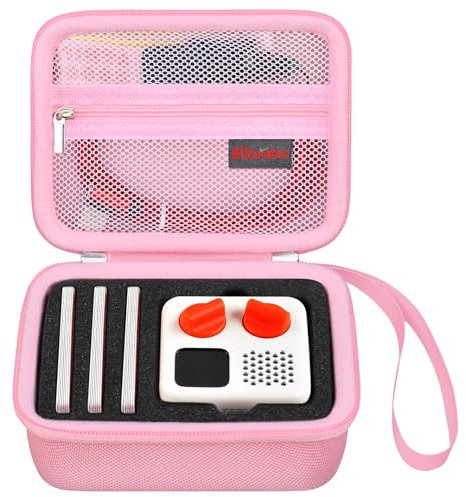 Elonbo Paquete portátil Yoto Mini - Reproductor portátil de Altavoces de Viaje Bluetooth para niños, Tapa de Reproductor de Audio y música para niños, Rosa