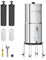 Purewell 5,7L Gravity Water Filter System – Stainless Steel Countertop Design with 4 Filters, Glass Water Level Window – Reduces Fluoride, Chlorine – for Home, Camping & Emergency Survival