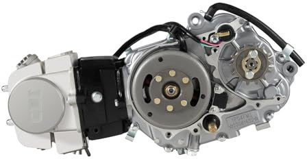MEHOOSPVN 125CC Motor, 4-Takt 125CC 4 Gang Dirtbike Pitbike Cross Kick Start Einzylinder Engine, Einzylinder-Viertaktmotor mit Luftkühlung und handbetätigter Kupplung für Dirt Bike Motorcycle CRF50