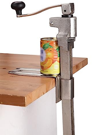 SmPinnaA Abrelatas Comercial, Abrelatas De Banco Manual Industrial De 19 Pulgadas, Abrelatas De Mesa Manual, Abrelatas De Hojalata Resistente, Abrelatas De Banco Grande De Acero, para Resta