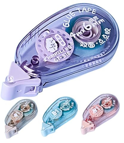 Lurrose 4stücke Doppelseitiges Klebeband Extra Stark Roll-klebeband Für Scrapbooking Durchsichtige Klebepunkte Doppelseitige Punkte Zum Basteln Praktisches Zubehör Für Heimwerker