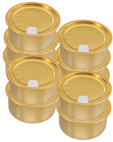 SOLUSTRE 10stücke Blechdosen Leer Aus Weißblech Wiederverwendbare Dosen Mit Deckel Luftdicht Für Lebensmittel-aufbewahrung Tierfutterbehälter