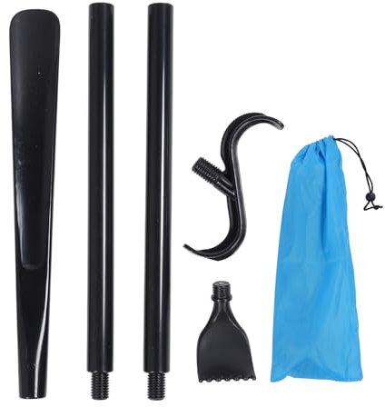 Ayuda para Vestirse con Calzador, Rascador de Espalda, Ayuda para Quitar Calcetines para Personas Mayores, Herramienta de Ayuda para Vestirse Ajustable para Zapatos, Calcetines,