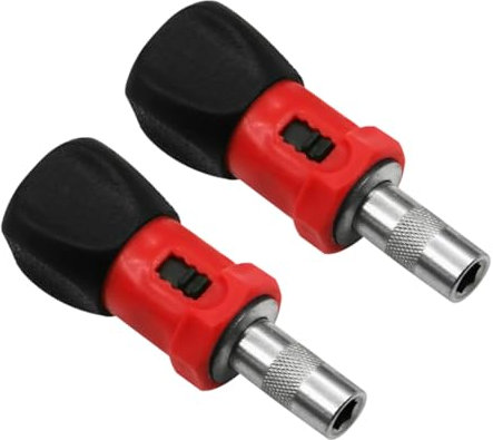 DOITOOL Cacciavite a Forma T 6,35 Mm Impugnatura Set 2 Pezzi Cacciavite Regolabile per Elettroutensili e Trapani per Fissaggi Difficili