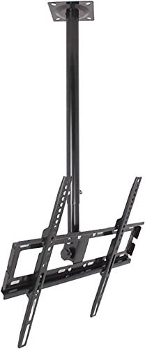 PMCIGQTH Soporte de Techo para TV multifunción, Giratorio e inclinable, para televisores de Pantalla Plana LED de 32 a 55, Soporte de Montaje para TV de Techo Extra Largo, Carga máxima de