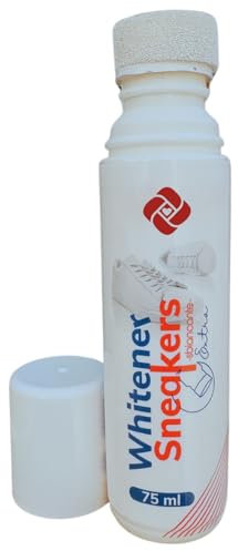 CHICHOUSE Sbiancante extra con tampone per l'applicazione, Whitener Sneakers, Scarpe da ginnastica pelle, pelle sintetica, Pulizia accurata, Cura pelle e d ecopelle, Prodotto nuova formula 75ml