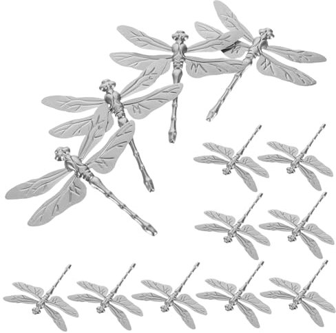 POPETPOP 20pcs Iron Dragonfly Metal Craft Products for Garden Decor Vintage Ornament Metal Artwork for Outdoor and Home Furnishing