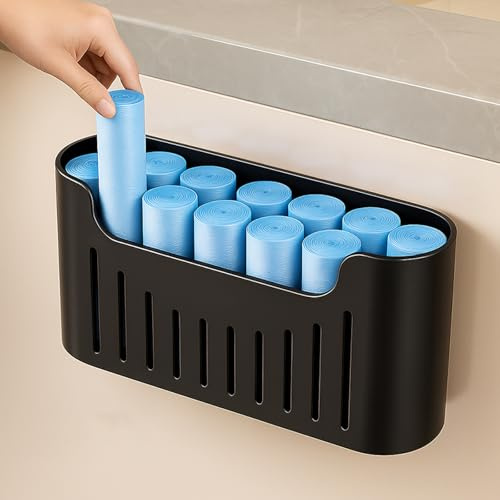 YESENT schranktür organizer,Wandmontierte Aufbewahrungsbox,Schwarz | Schrank/Badezimmer/Kühlschrank Kleine Gegenstande Organizer Aufbewahrungsboxen