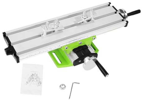 Veemoon Tavolo Multifunzionale per Fresatrice Mini da Supporto Stabile e Compatto per Trapano di Lavoro Durevole e Compatibile con Macchine da Fresatura e Perforazione