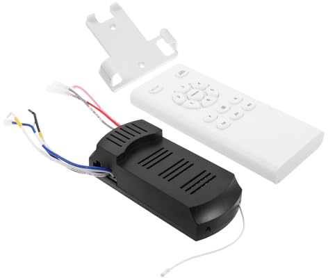 jojofuny 1 Ensemble de télécommande Universelle pour Ventilateur de Plafond - 40 W, 6 Vitesses, pièces de Rechange, Accessoires pour la Maison, Le Bureau, Les fêtes, Les événements, la