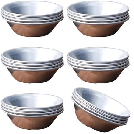 24 stampi per uova in alluminio, piccole padelle per cupcake e muffin, torte, tortine, biscotti, strumento da forno per uova in alluminio per uso alimentare, strumento da cucina e dessert
