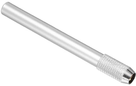 PATIKIL 2 Stück Bleistiftverlängerungen Bleistifthülsen Verlängerer Silber | Stifthülsen, Künstlerisch, Verstellbare, Metallische, Einseitige, Für Kurze Bleistifte Buntstifte Schreibtisch Büro
