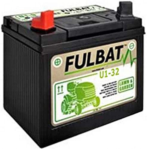 GreenCutter AG 0200248 Fulbat, Batteria per Trattorino al Gel, Sigillata, Pre-Attivata, 12V 32Ah, Polo Positivo Sinistra