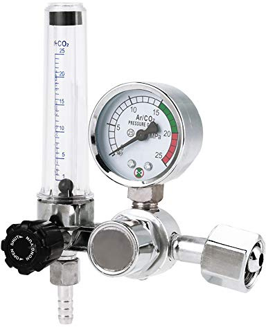 Argon tryckregulator 0-25MPa, gasflödesjustering för Mig Tig