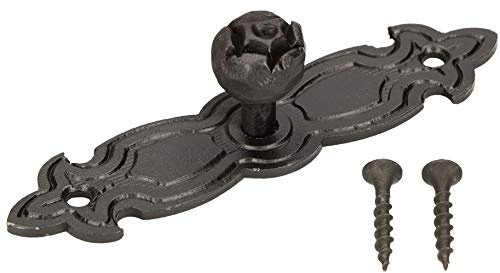KOTARBAU® Geschmiedeter Antik-Griff 112mm Möbelgriff Türgriff Fenstergriff Fensterladengriff Stahlgriff Griffbeschlag Schwarz