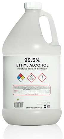 Ethyl Alcohol 99.5% Denatured Alcohol 40-B 200 Proof by Natural Cosmetic Labs | Made in The USA | Gallon - Pack of 1