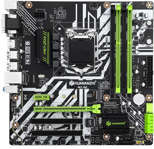 Carte mère Motherboard Micro ATX mATX LGA1150 LGA 1150 Socket H3 Intel Cleron Pentium I3 I5 I7 de quatrième génération 4TH Gen 4 RAM DDR3 jusqu'à 32 Go, 1 Emplacement M.2 NVME PCI-E Gamasing SEMBlé