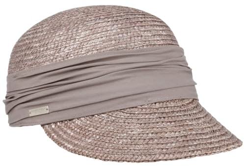 Seeberger Damen Strohkappe Taupe