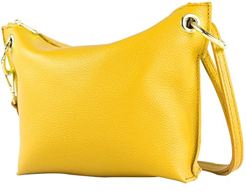 modamoda de T243 Damen Leder Umhängetasche Schultertasche handmade in Italy