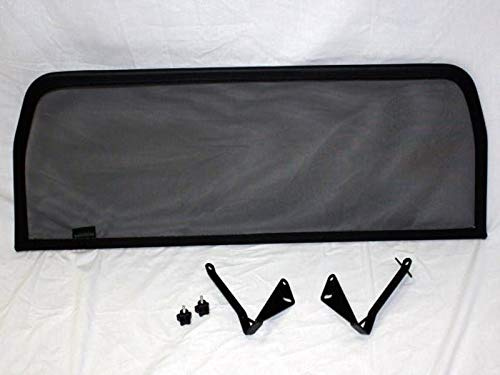 PureWind Windschott kompatibel mit MG MGB Baujahr 1962-1980 (Schwarz) – Windschott Universal mit Anbaumaterial ohne Tasche