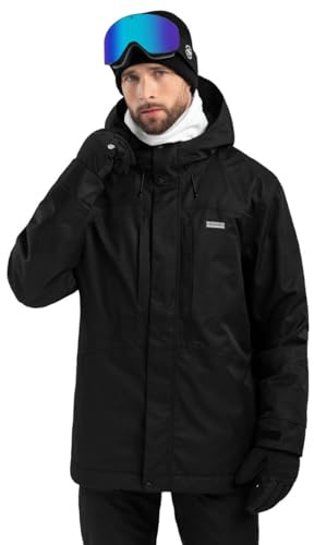 SIROKO - Giacca da Snowboard con Isolamento W4 Vostock - S - Nero