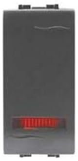 6PZ INTERRUTTORE DEVIATORE UNIPOLARE LUMINOSO ONDA - deviatore 16AX 250V (7708.6)