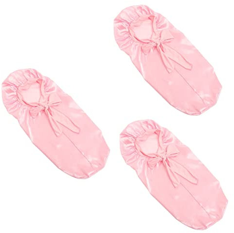 Healvian 3stücke Lange Satin Haube Für Damen Praktische Schlafmütze Für Lockige Haare Haarschutz Für Lange Zöpfe Und Extensions Atmungsaktiv Und Bequem