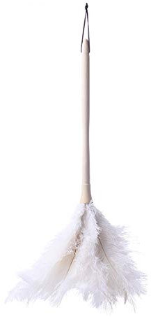 produits de nettoyage, Ensemble plumeau à plumes d'autruche de qualité supérieure, époussetage facile et efficace, plumeau avec manche en bois, époussetage à main for la maison, le bureau et la voitur