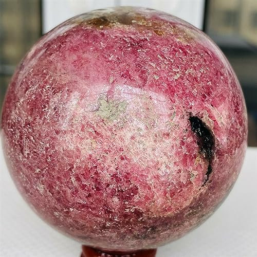 AUOQKQUT Bijoux en Cristal Boule de Rose Naturelle décoration d'intérieur(Size:550-600g)