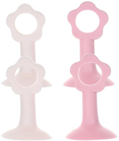Toyvian Türstopper -Türhalter 4 Blumen-Türgriffstopper Für Türwandschutz -Geräuschstopper Für Zuschlagende Türen Haustürstopper Rosa