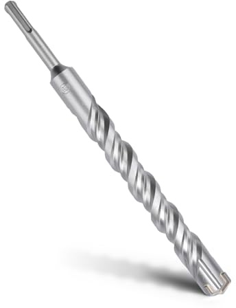 MOXPIFY SDS Plus Bohrer 26x260mm Betonbohrer Steinbohrer Hammerbohrer | 4 Hartmetall Schneiden, Doppelwendel, Naturstein, Steinbohrer lang