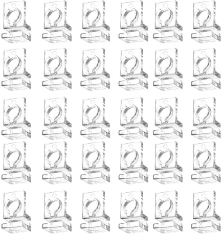 Dualoai 30Pcs Aquarium Glas Deckel Clips Aquarium Abdeckung Unterstützung Klemmen für Randlose Aquarien, für 5mm