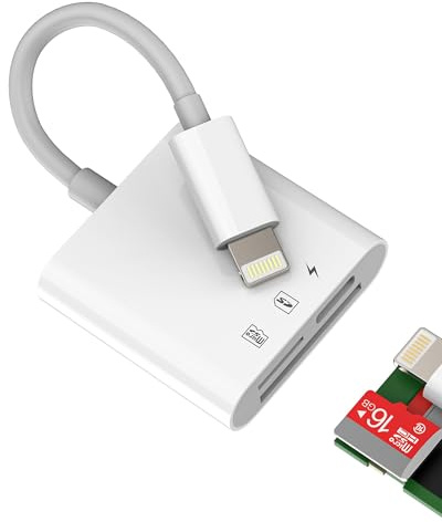 Lightning SD-kortläsare för IPhone 14 13 Pro Max laddare micro SD TF-kortläsare certifierad för Apple MFI för IPad minneskameradapter extern telefon minneskameradapter