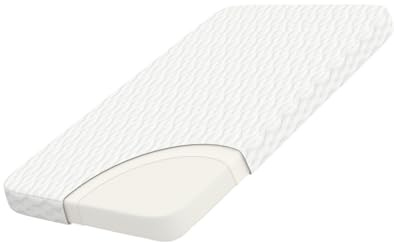 WELLZEE Rectangle Bassinet Mattress 35x20, fit for AirClub, AMKE 3in1, Besrey, Dream On Me Skylar, Evolur and Most Rectangle Bedside Sleeper, 100% Breathable Cover, Strong Supportive Foam