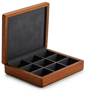 CWLPSL Ringbox aus massivem Holz, Schmuck-Display-Box, Ring-Display-Halter mit Mikrofaser-Schmuck-Box-Ständer für Schmuck-Organizer, Verpackungsbox, Ring-Boxen für Schmuck
