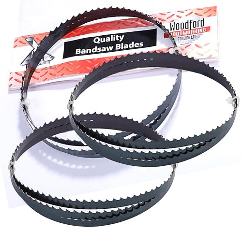 Xcalibur Tooling 1140mm Bandsaw Blades Bi Metal 10/14 TPI for DeWalt, Bosch, Milwaukee Portable Band Saw 44 7/8 x 1/2 Pack of 3