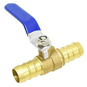 Interrupteur de fermeture de vanne à boisseau sphé Interrupteur d'arrêt de vanne à boisseau sphérique en laiton, connecteurs de robinet de jardin 16 mm 19 mm, vannes d'irrigation, 6 pièce