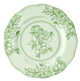 Guzzini - Piatto piano melamina Josephine 'Table Decor' (Verde Polvere)