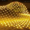 ENLACE Filet lumineux LED d'extérieur - 1,5 x 1,5 m - 96 LED - Blanc chaud - Avec prise - 8 modes - Pour buissons, jardin, sapin de Noël, chambre et balcon