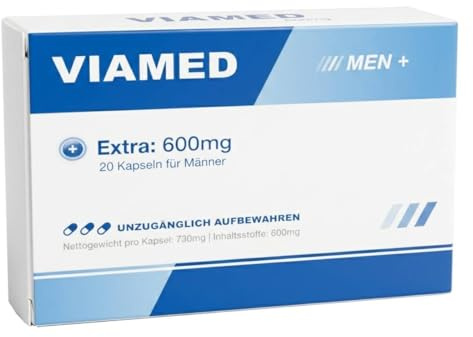 VIAMED - For men mit Tribulus Terrestris - 20 Extra starke Kapseln im Blister - Hochdosiert für Ihn in jedem Alter